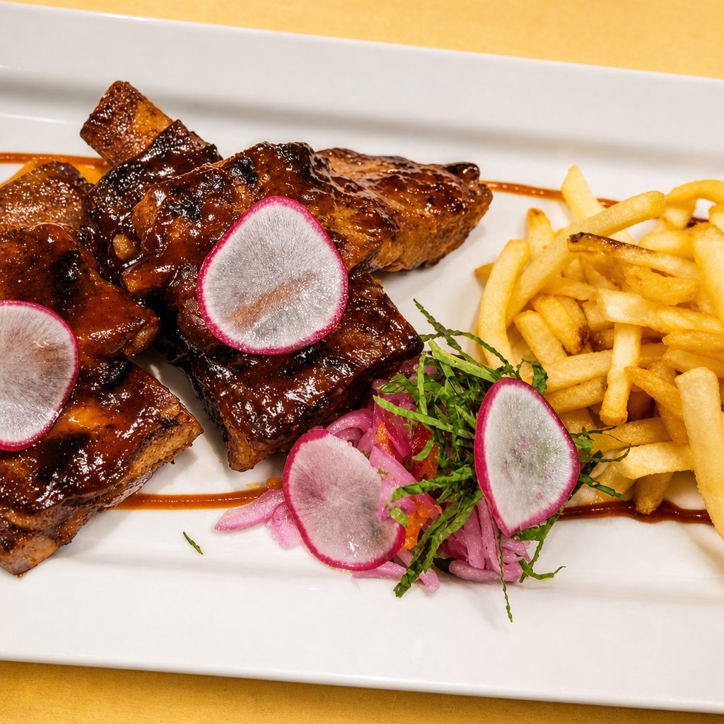 Eva's Baby Back Ribs.