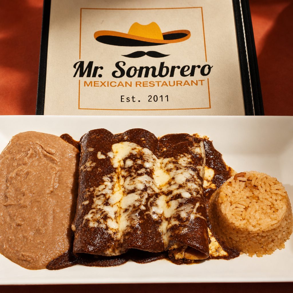 Enchiladas De Mole.