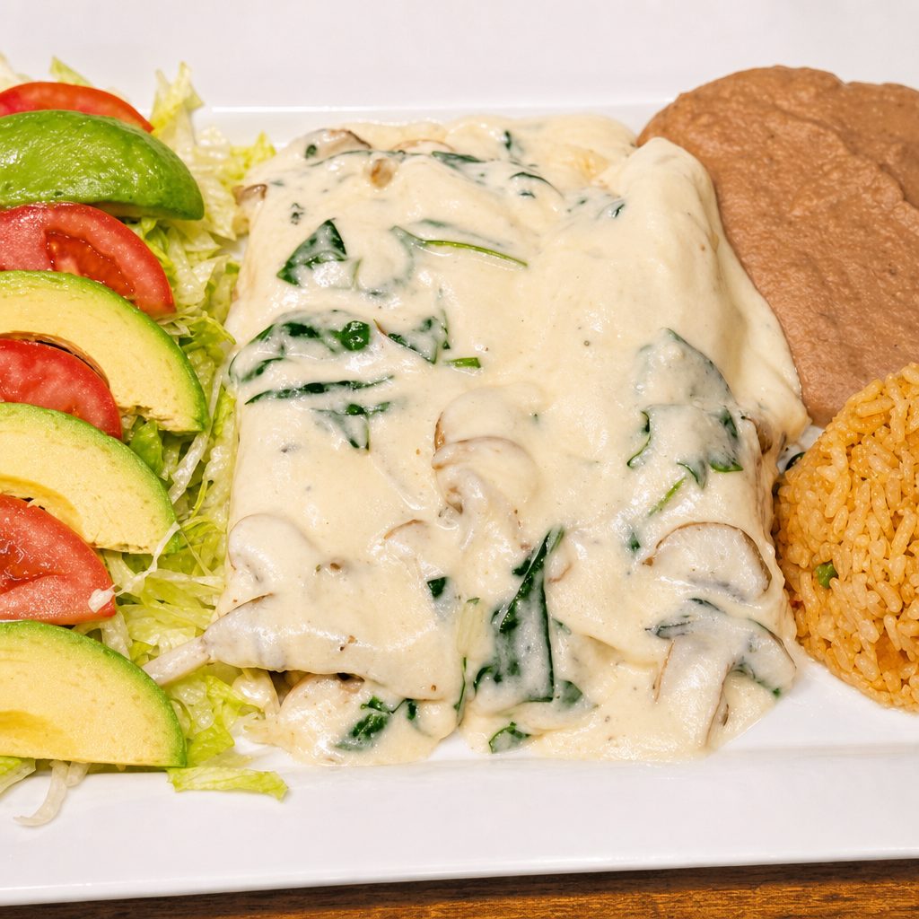 Richard's Fish Enchiladas.